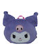 Kuromi Purple Fur School Backpack 28x24x7cm