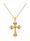 Gold Byzantine Cross with Chain