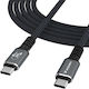 Wozinsky Video Cable USB-C Male - Thunderbolt 4 240W PD Black 1m WPS-UY41S