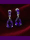 By Queen Σκουλαρίκια S925 Teardrop Amethyst