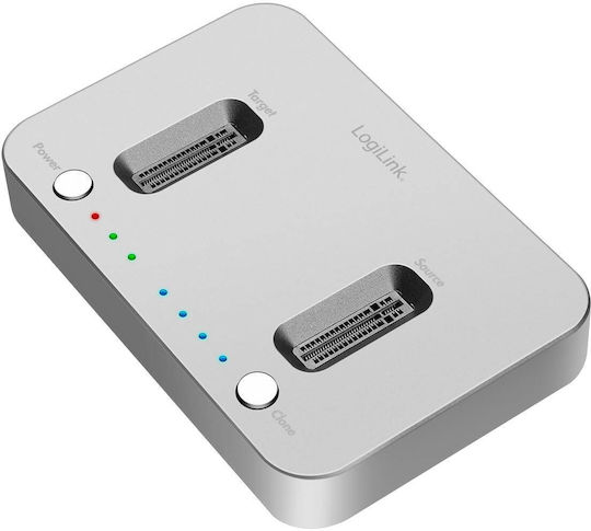 LogiLink Docking Station pentru 2 Hard Disk-uri PCIe M.2 (2230)" / M.2 (2242)" / M.2 (2260)" / M.2 (2280)" cu conectivitate USB-C (QP0033)