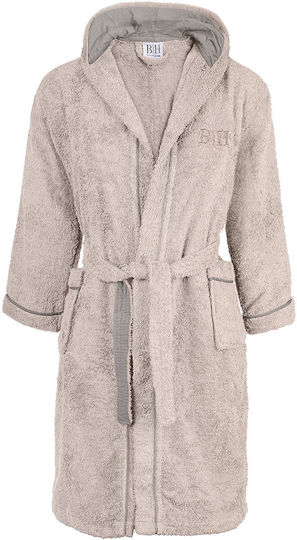 Beauty Home Kids Hooded Bathrobe Beige