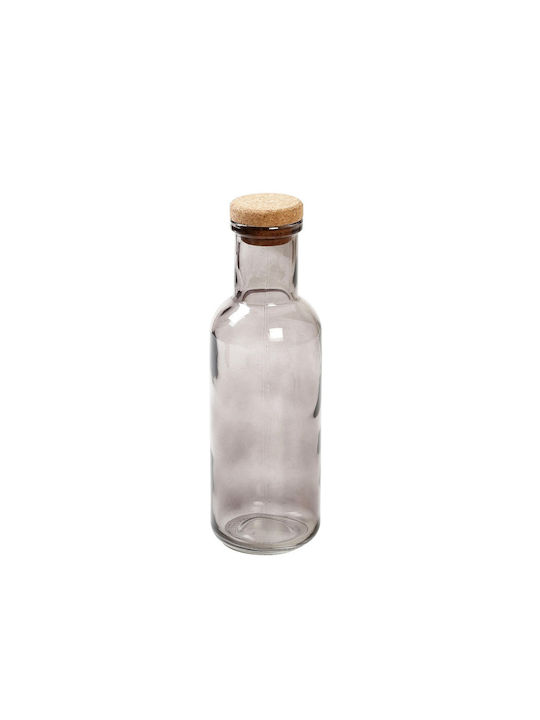 Espiel Bottle Water Glass with Cork Transparent 1000ml