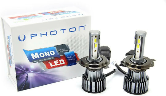 Photon Лампи Автомобила H4 LED 6000К Хладно бяло 12-24V / 12V / 24V 1бр