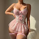 Set Sexy De Lenjerie Roz 1167