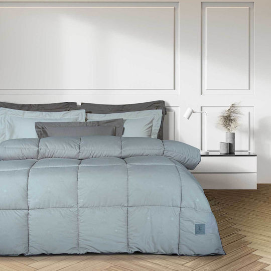 Greenwich Polo Club Πάπλωμα Μονό με Γέμιση Microfiber 160x240εκ. 4443 Grey 550 GSM 10.5 togs