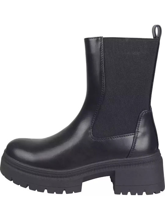 Envie Shoes Damen Chelsea Stiefeletten Schwarz E12-22490-34