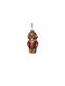 Puppy Christmas Glass Sweater 4.9x4x10.9cm Brown Kaeming