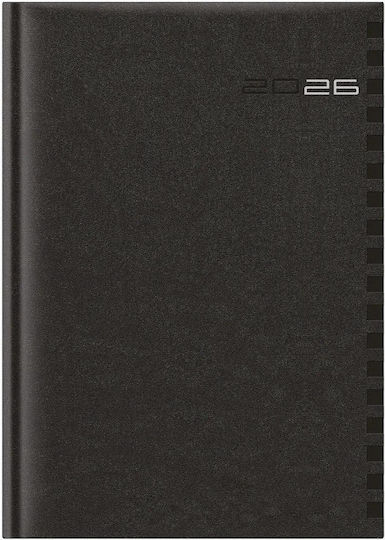 Daily Diary 2026 Theofylaktos 17x24cm Astro Classic Black L 69679.500