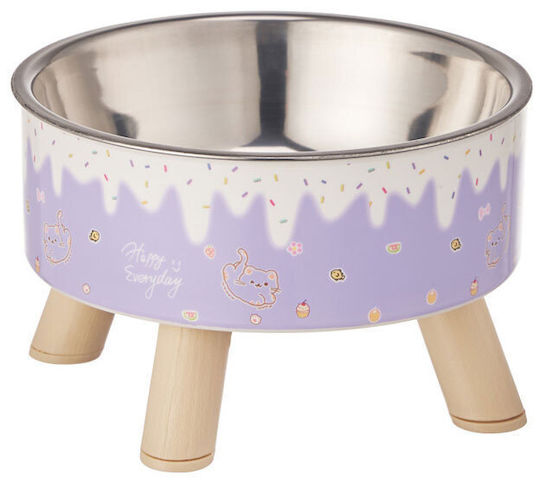 Denik Pets Stainless Steel Food Bowl for Dog & Cat 200ml 14cm