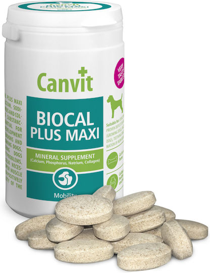 Canvit Biocal Plus Maxi Πολυβιταμίνες Σκύλου σε Δισκία 70 tabs για Ενίσχυση Οργανισμού