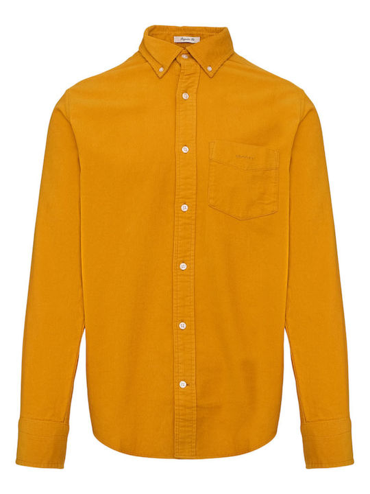 Gant Long-sleeved Corduroy Shirt Yellow 3250230-751