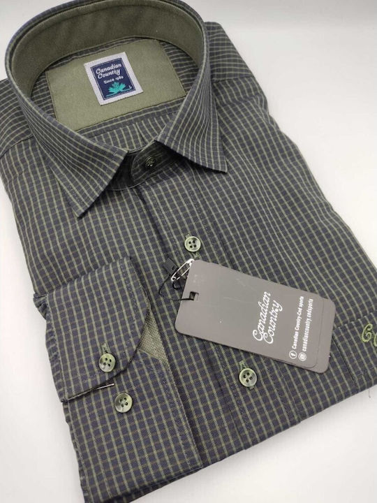 Long-sleeved Cotton Shirt Anthracite