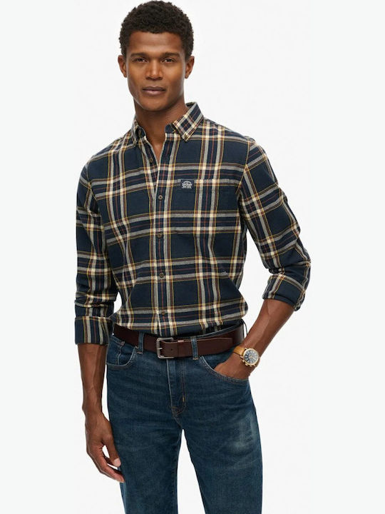 Lumberjack Lumberjack Μακρυμάνικo Βαμβακερό Πουκάμισο Μπλε