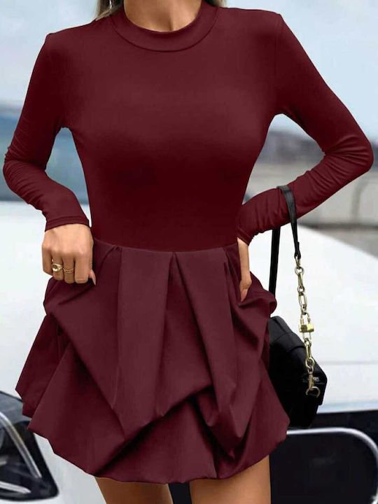 Woman's Fashion Dress All Day Burgundy