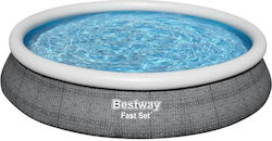 Bestway Басейн Кръгъл Надуваем Сив Bestway Басейн Кръгъл Надуваем Сив
