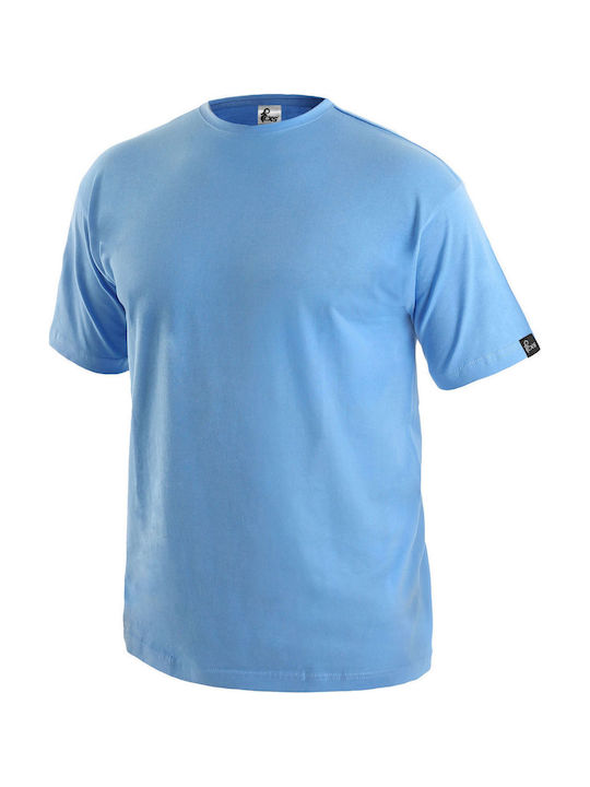 T-shirt Cxs Daniel Къс Ръкав Син Небесен