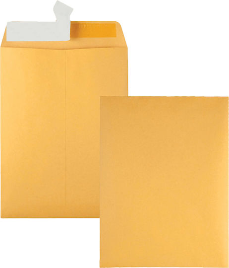 Metron Set of Envelopes Correspondence with Adhesive 500pcs in Brown Color