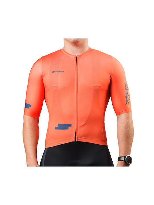 Demaraz Tricou De Ciclism Pentru Bărbați Cu Mâneci Scurte Road Bike Portocaliu