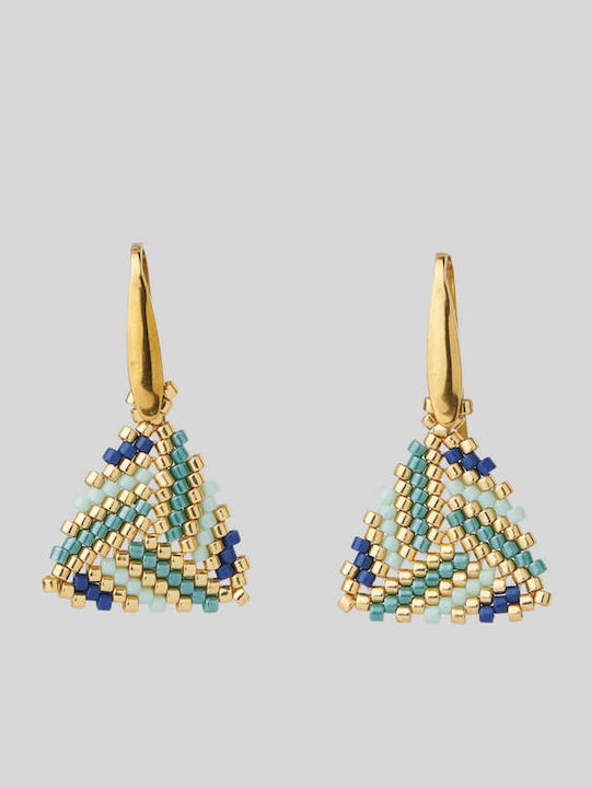 The Gem Stories Earrings Gold Plated with Stones
