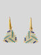 The Gem Stories Earrings Gold Plated with Stones