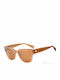 Belstaff Women's Sunglasses with Beige Plastic Frame and Brown Lens TALBROOK-S203