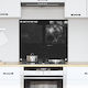 Vidaxl Kitchen Back Panel Black 70 x 60 x 0.8 cm Tempered Glass