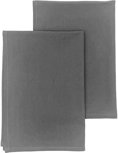 Melinen Prosop din 100% Bumbac în Culoarea Gri 45x65cm 2buc Melinen Prosop din 100% Bumbac în Culoarea Gri 45x65cm 2buc