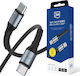 3MK USB 2.0 Cable USB-C Male - USB-C 100W PD Black 2m