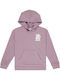 Kinder-Sweatshirt mit Kapuze Rosa Surf Feeling