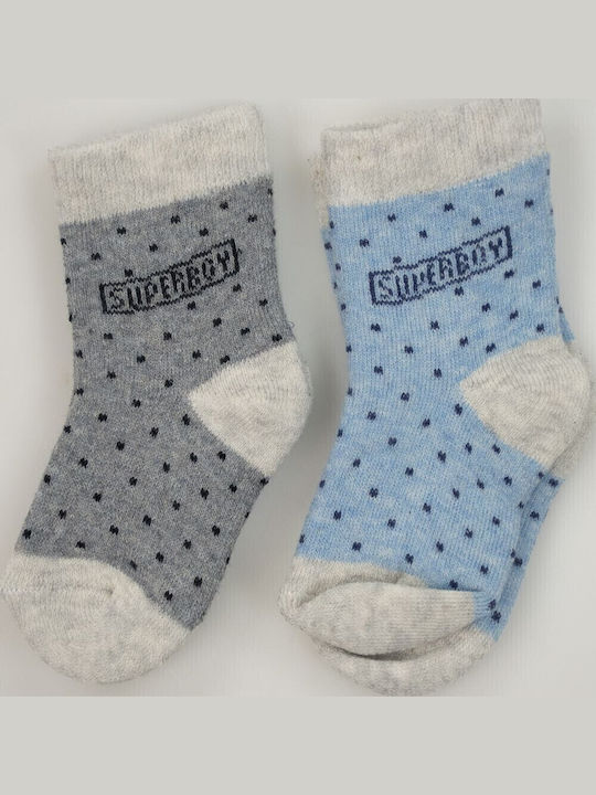 Findik Bebe Kids' Socks Sky Blue 2 Pairs