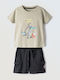 Kinder-Set mit Shorts Sommer 2Stück Grün