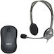 Logitech H111 +M220 Mouse On Ear Multimedia Ακουστικά με μικρόφωνο και σύνδεση 3.5mm Jack