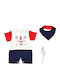 Kids' Set with Shorts Summer 3pcs White
