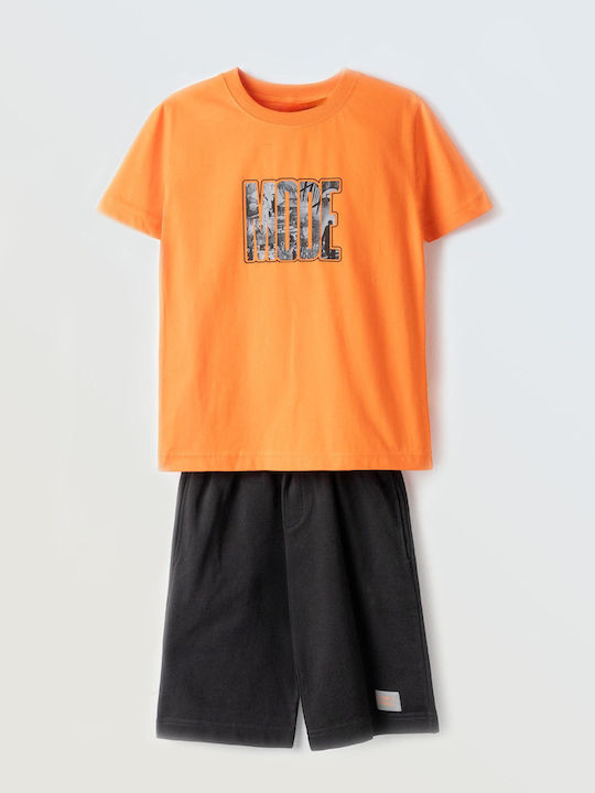 Kids' Set with Shorts Summer 2pcs Orange