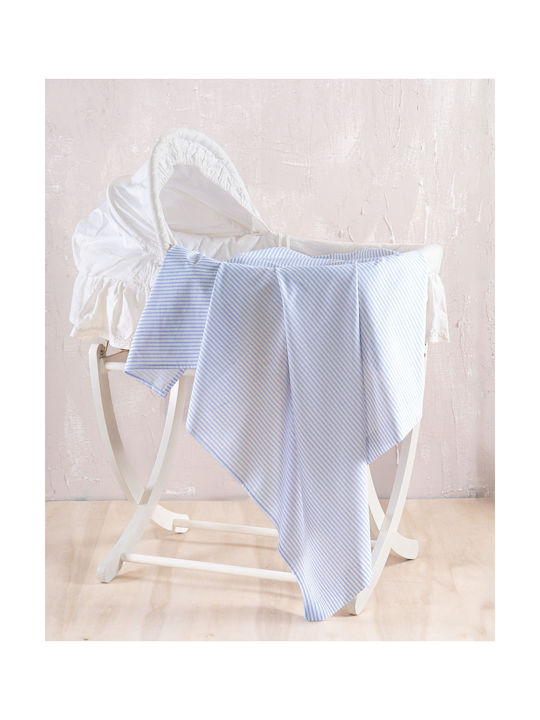Rythmos Motiv Baby Sheet Cradle Cotton Light Bl...
