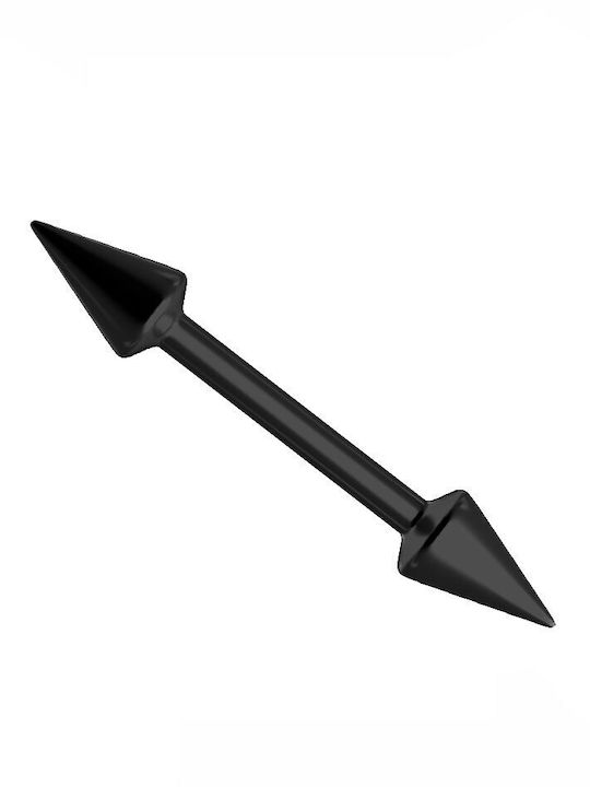 Σκουλαρίκι Barbell από Επιχρυσωμένο Ατσάλι 10 x 3mm