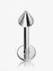 Steel Bar Earrings 8 x 4mm