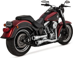 Комплект за изпускателна система Vance & Hines Hi-Output Grenades 2-into-2 Изпускателна система Хром Harley Davidson Fxst Flst 86-17