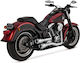Комплект за изпускателна система Vance & Hines Hi-Output Grenades 2-into-2 Изпускателна система Хром Harley Davidson Fxst Flst 86-17