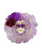 Christmas Hanging Mask Purple Tulle 11cm