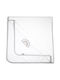 Ninetta Bebe Flannel Swaddle Wrap White 90x90cm.