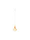 Hanging Glass Ornament 5x5x30cm Orange Kaeming