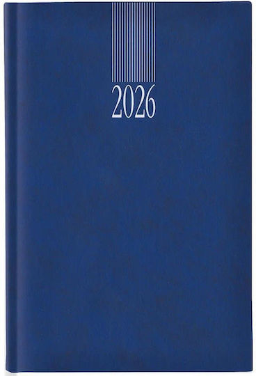 Daily Diary 2026 11*16.5cm Sidney Classic Blue S