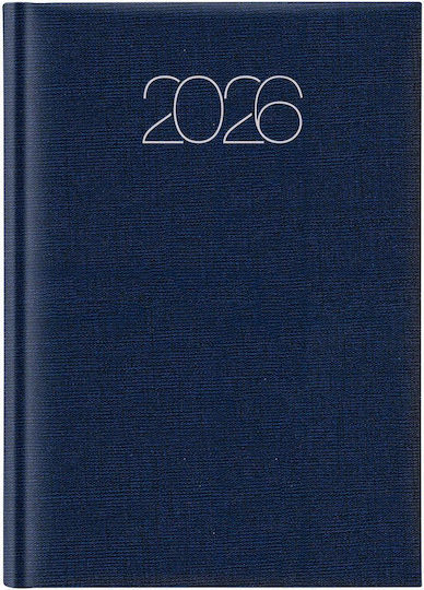 Ημερολόγιο Εβδομαδιαίο 2026 Θεοφύλακτος 17x24cm Cotton Classic Μπλε L 693jo.e52