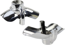 Pro500 Silver Plastic Mudguards Pro500 Silver Plastic Mudguards