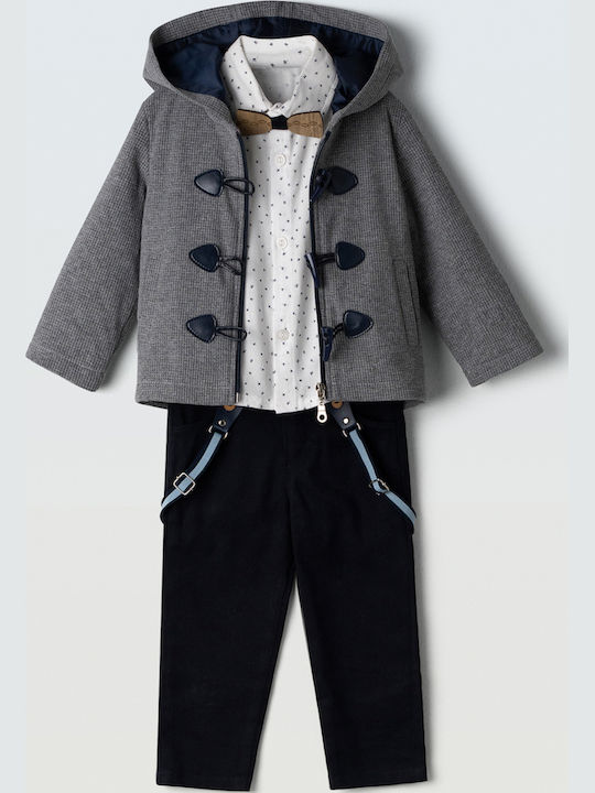 Kids' Set with Pants Winter 2pcs Gray