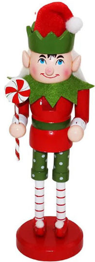 Dorosimo Elf Decorative Wooden Red-Green 7x7x25cm Gift Voucher 16906