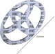 Car Sticker Nickel Emblem Toyota 110mm X 75mm 1 Piece Zemb-toyota-06