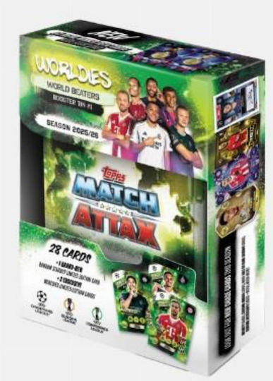 Topps Match Attax Worldies 2025-26 World Beaters Mini Tin #1 32 Cards